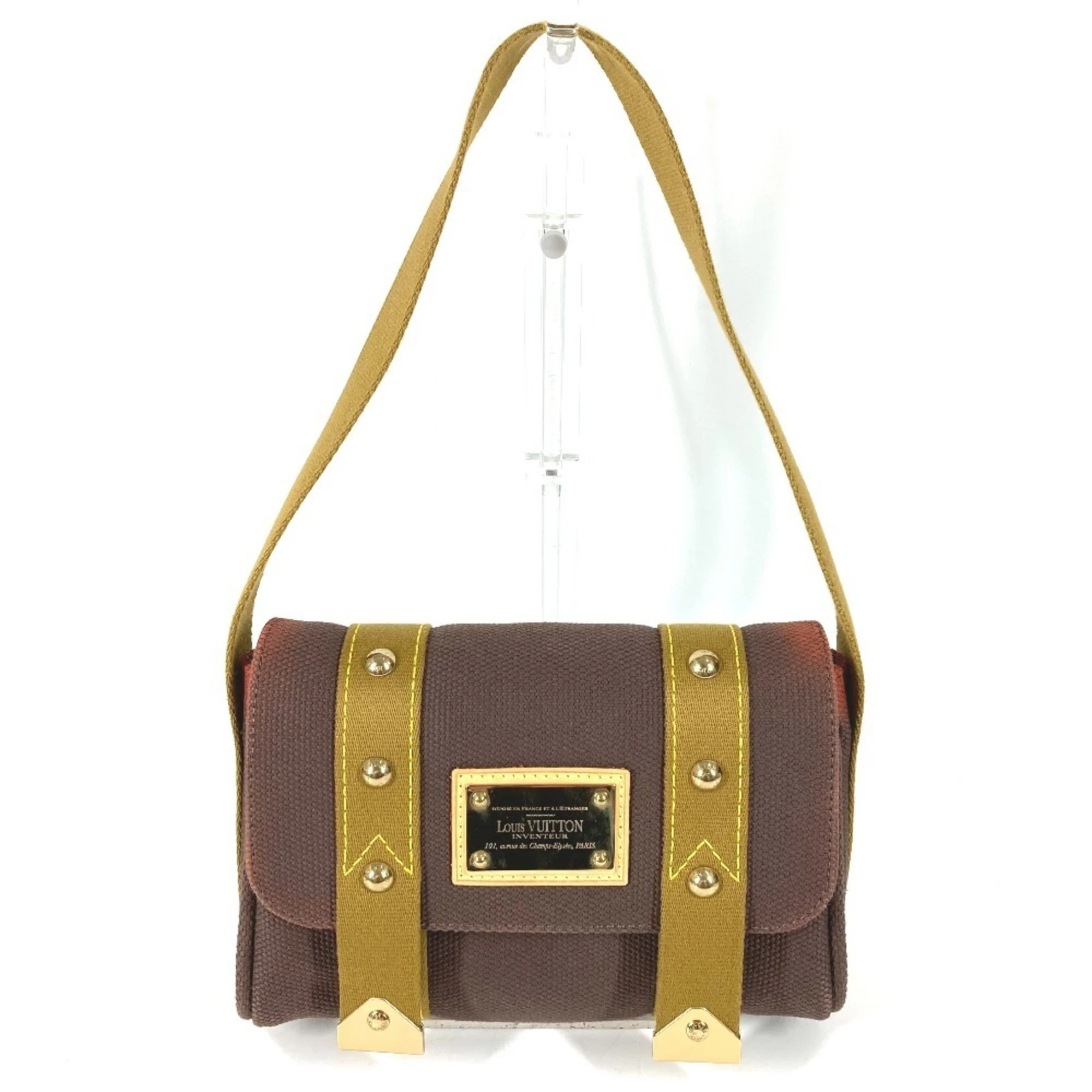 Louis Vuitton M40072 Antigua Sac Lava Shoulder Bag, Flap, Canvas, Brown (Men'...